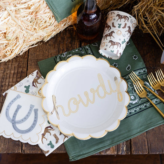 My Mind's Eye - Howdy Paper Plate 8 pcs