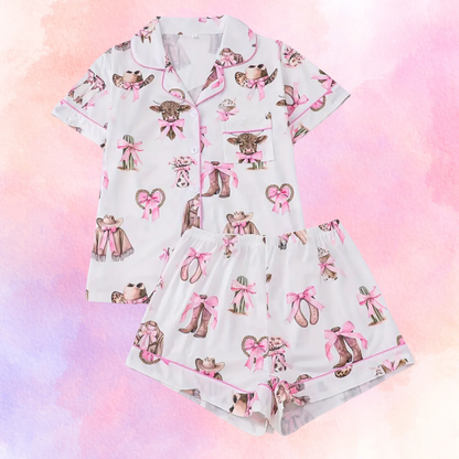 FMH - Women's summer pajama set/lounge suit Cutest Cowgirl