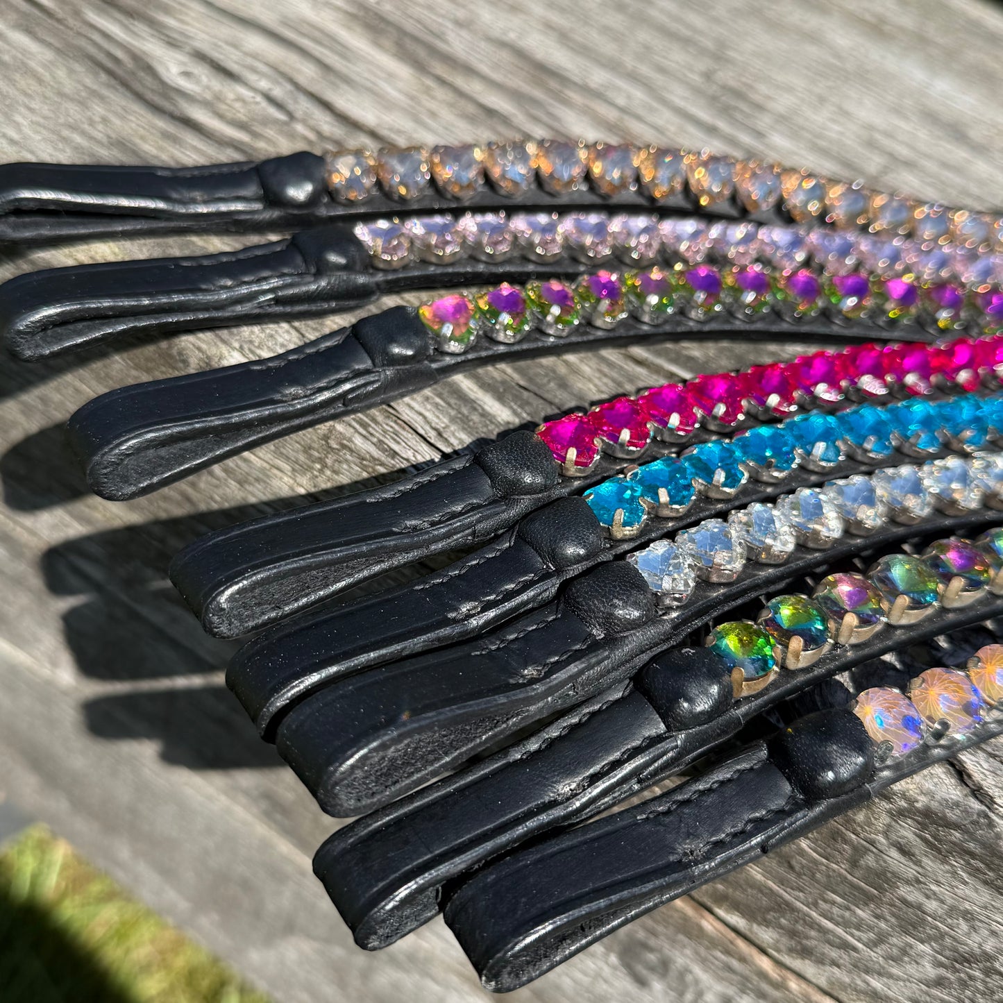FMH - FLASH DEAL - Browband with Heart or Round stones