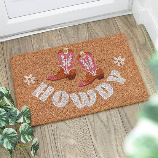 Something Different - Natuurlijke Howdy Cowboy Boot-deurmat