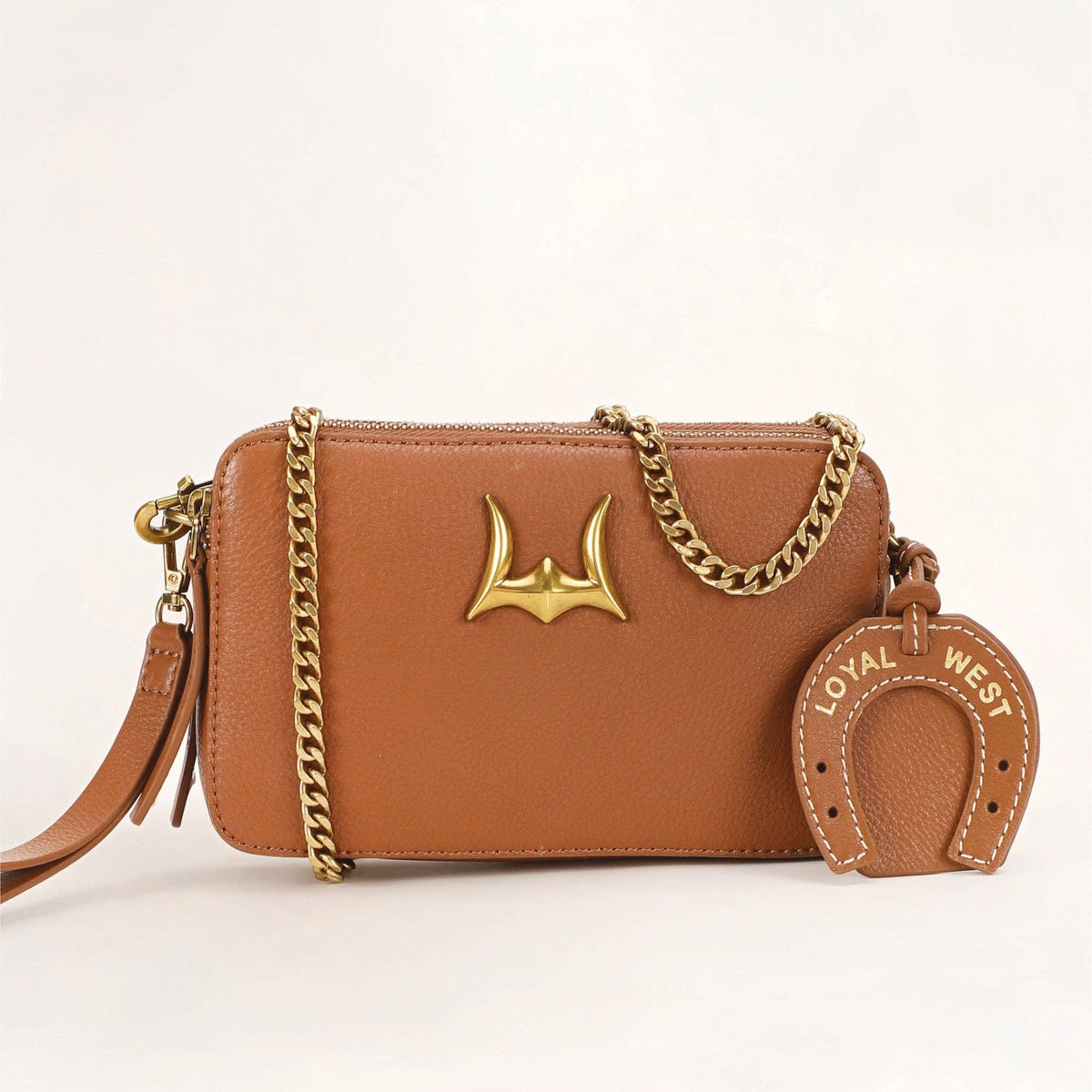 Myra Bag - Loyal West Shell Crossbody tasje cognac bruin