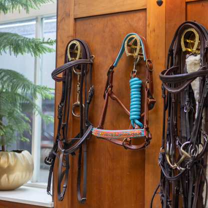 DWAM - Luxe buffellederen halster met boho-design Indian Summer