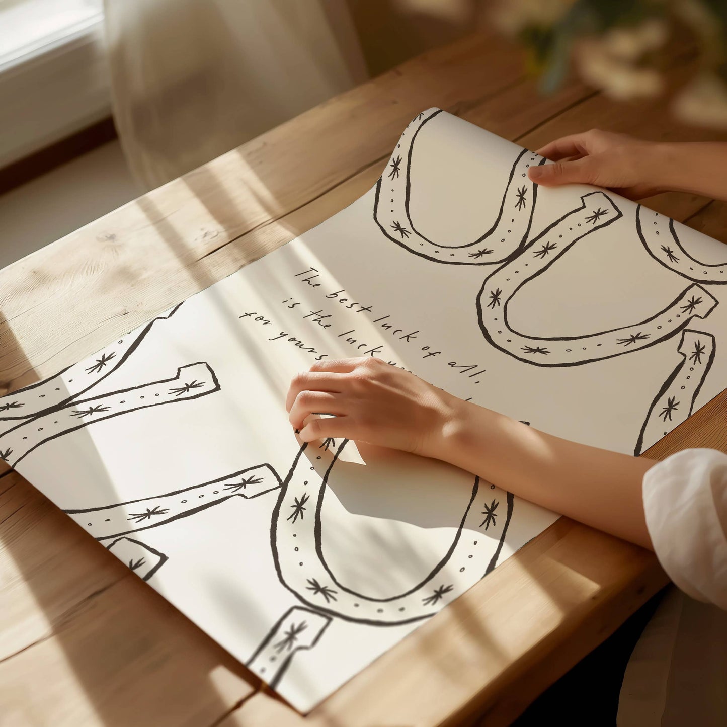 Seven Icons - Kunstdruk Print hoefijzer The best luck of all Poster