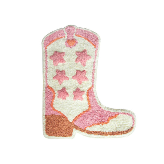 Sass & Belle - Getufte badmat met cowboylaarzen