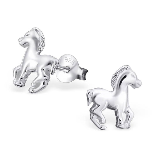 Janusch - Oorstekers paard studs zilver