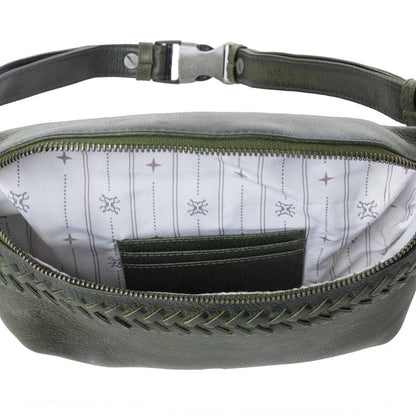 Myra Bag - Zidana Amarillo tanned leather hip bag Saddle Moss