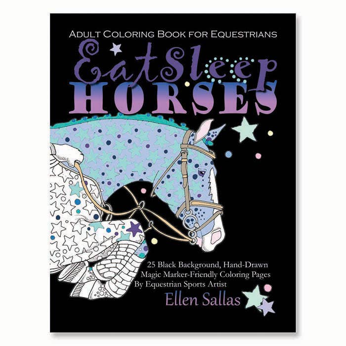 Kelley&Co - Eat Sleep Horses Kleurboek