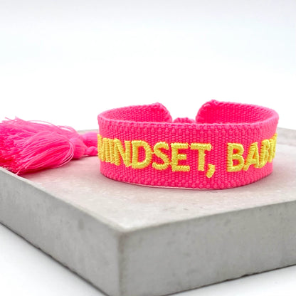 Parsley & Pepper - Mindset, Baby! Armband neon rosa/gelb oder blau