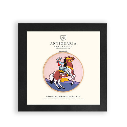Antiquaria - Cowgirl Premium borduurpakket, 6 inch