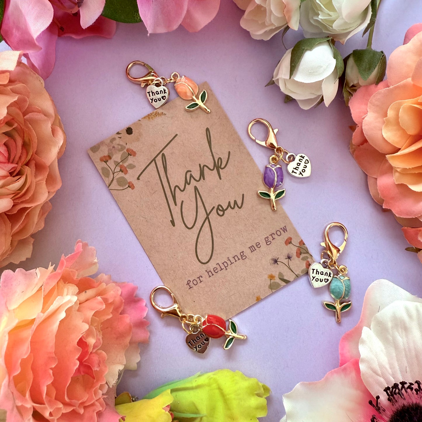 FMH - Glücksbringer Zaumzeug Charm Tulpe Danke