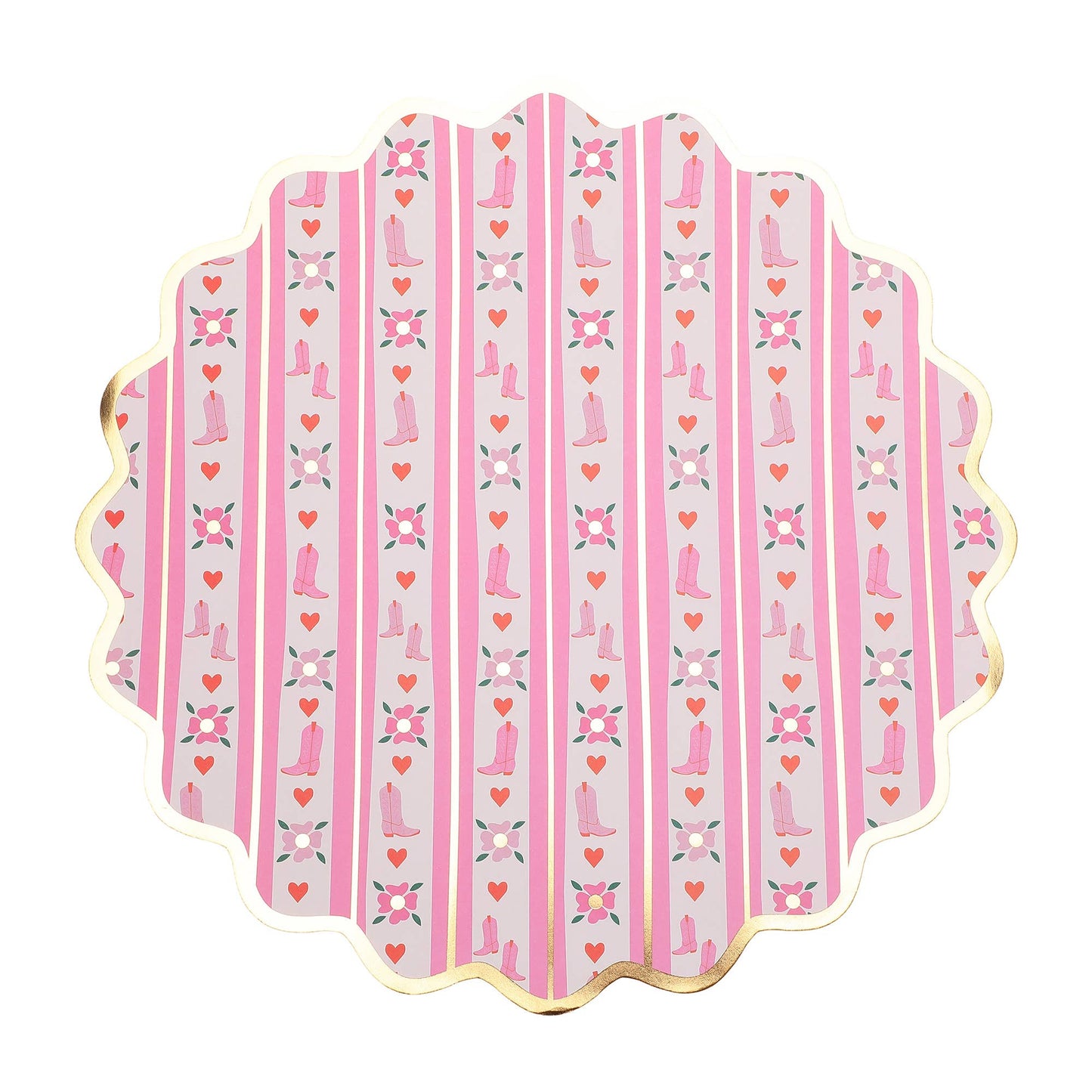 Packed Party - Set di tovagliette 'Western Boot Scoot Blooms'