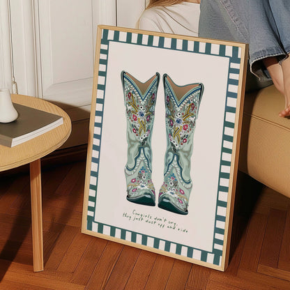 Seven Icons - Kunstdruk Print Cowgirls don't cry A4/A3/A2