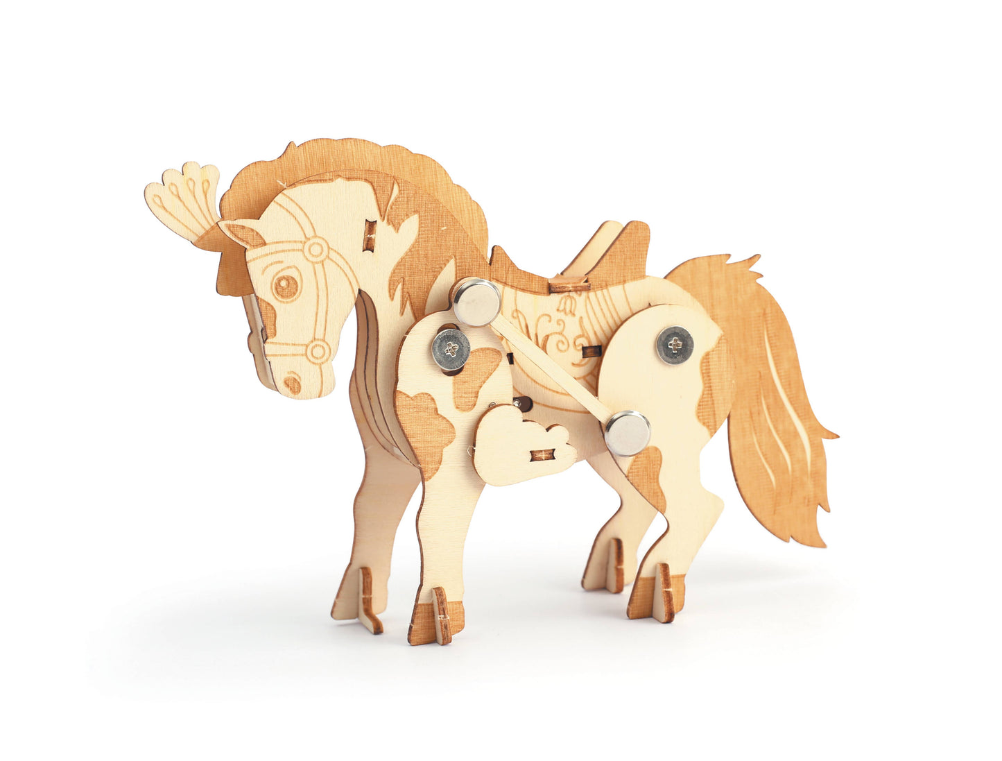 Graine Creative - 3D houten model Mechanisch paard