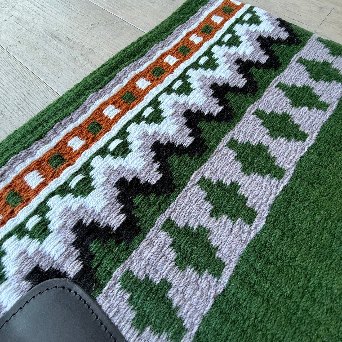 SB043 - Western oversized showblanket A - Groen, grijs, terracotta