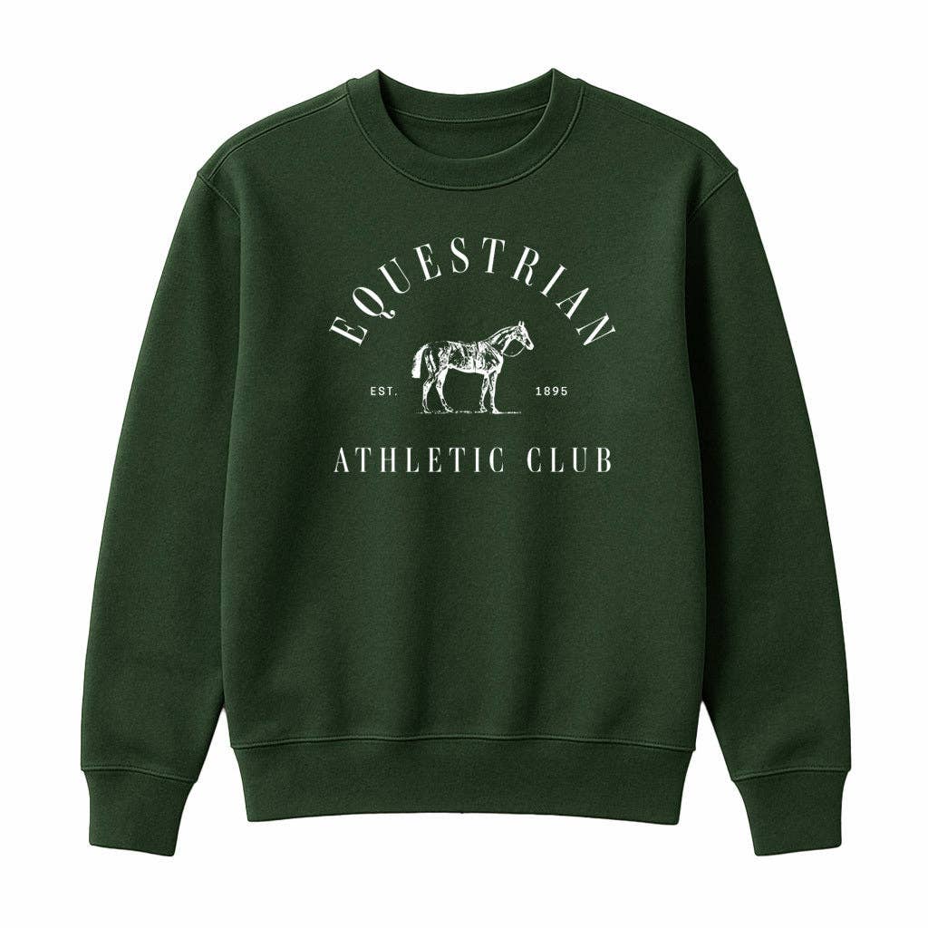 Dapplebay - Equestrian Athletic Club Sweatshirt Kinderen (Evergreen/ Plum)