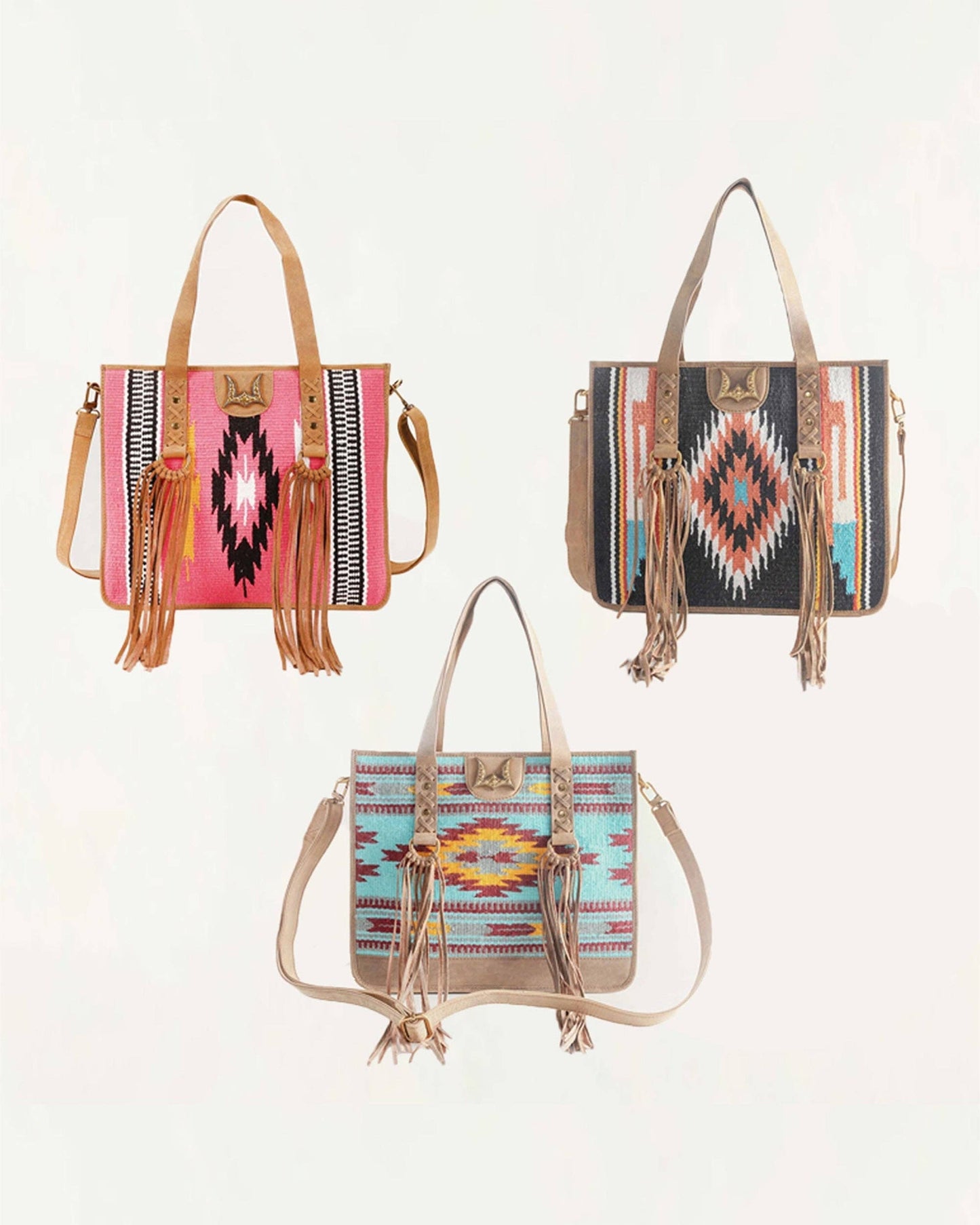 Myra Bag - Loyal West Country Tas roze wol en leder
