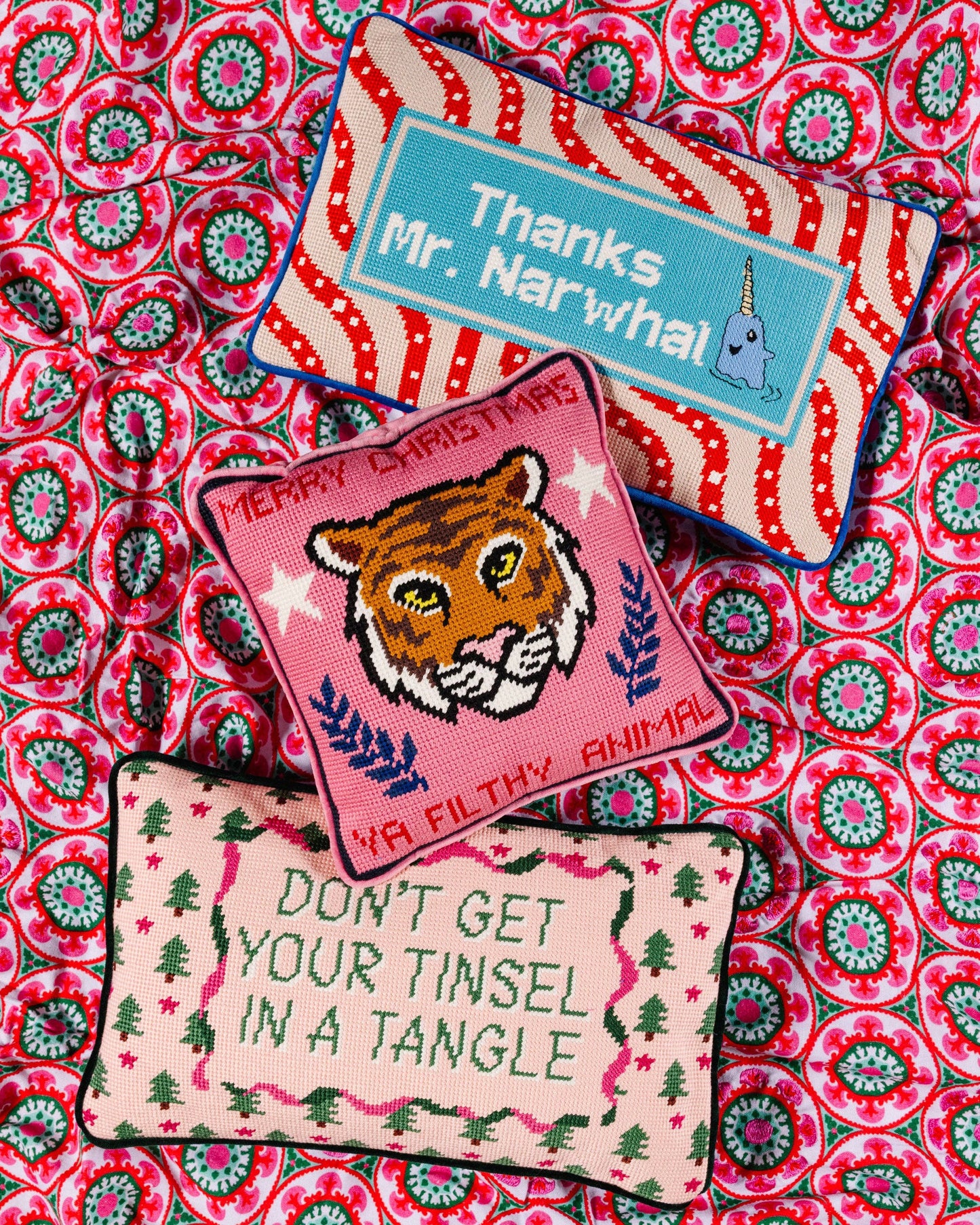 Furbish Studio - Needlepoint kussen Filthy Animal