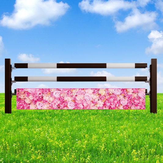 Jumpbanners - Hinderniszeil Bixie Pink Roses