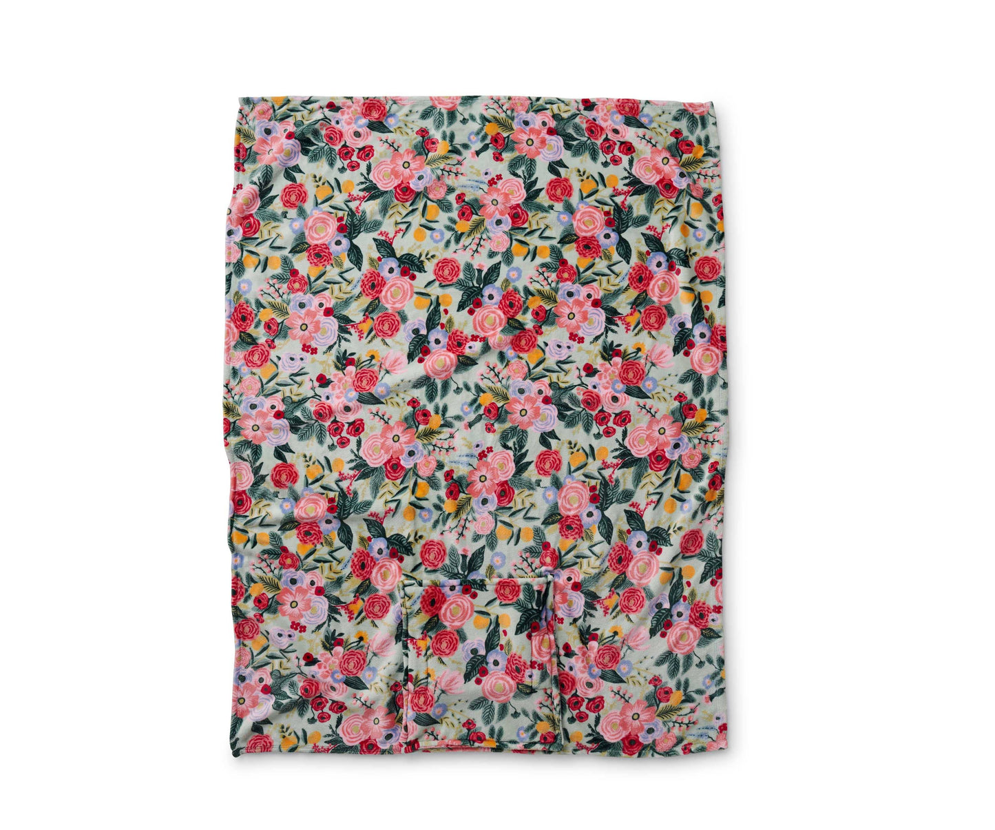 Rifle Paper - Garden Party Travel Blanket fleece blanket multi floral