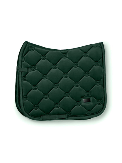 Equestrian Stockholm - FW26 Sycamore Green - Dressage Saddle Pad Velvet dressuurzadeldek