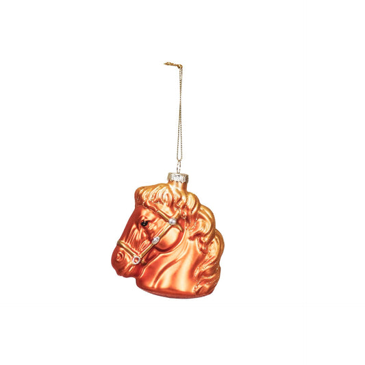 Housevitamin - Kerstornament Paardenhoofd Paard bruin