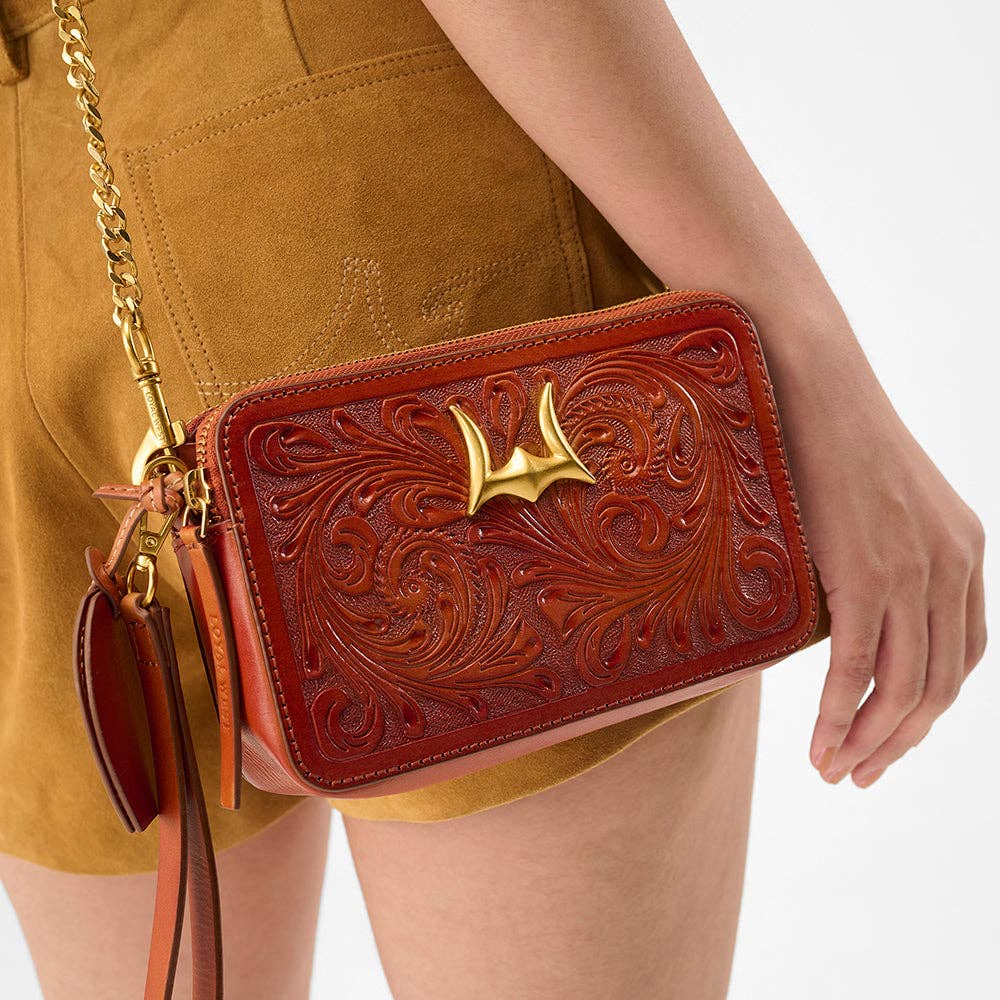 Myra Bag - Loyal West Shell Crossbody tasje tooled leer