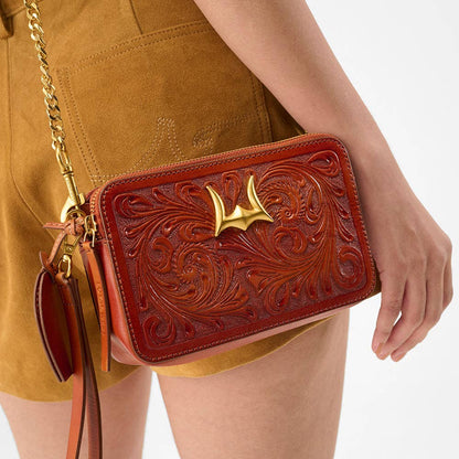 Myra Bag - Loyal West Shell Crossbody tasje tooled leer