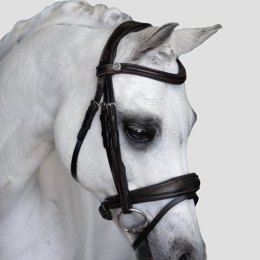 Lumi Pony - Mikayla hoofdstel Havana bruin of zwart (convertible)