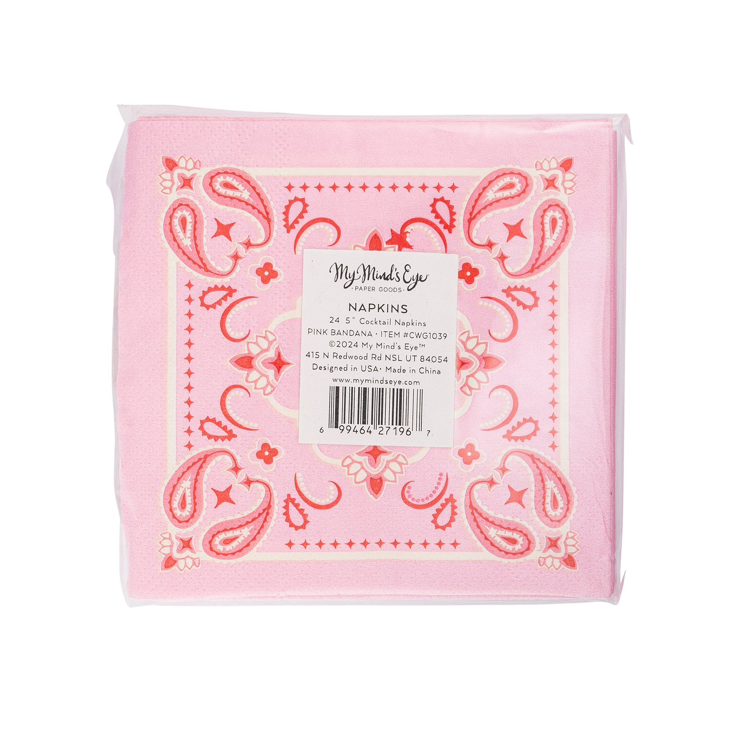 My Mind’s Eye - Bandana western papieren cocktailservetten