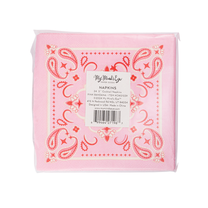 My Mind’s Eye - Bandana Western Papierservietten für Cocktails
