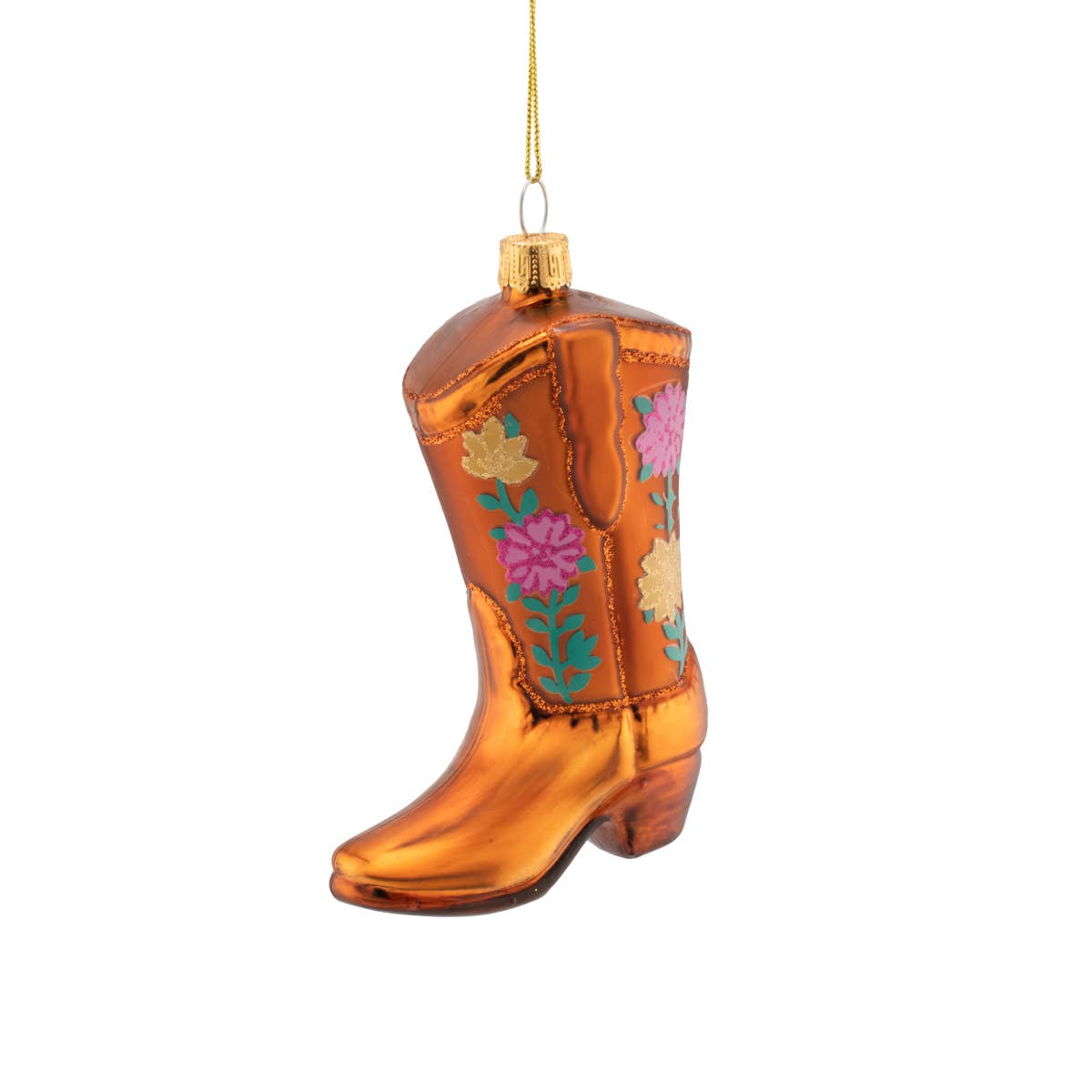 Sass & Belle - Bloemig ornament in de vorm van een cowboylaars