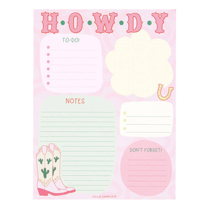 Callie Danielle - Blocco note giornaliero Hallo Cowgirl Stivali Western