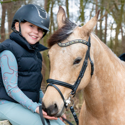 Moeders Mooiste Frontriemen - Deluxe “Bo’s Lucky Browband” Z/H-N/D