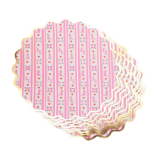 Packed Party - Placemat Set 'Western Boot Scoot Blooms'