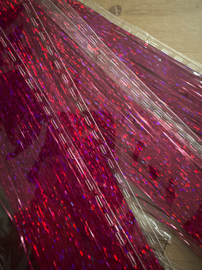 FMH - Clip-in volle hair tinsels glitter per stuk