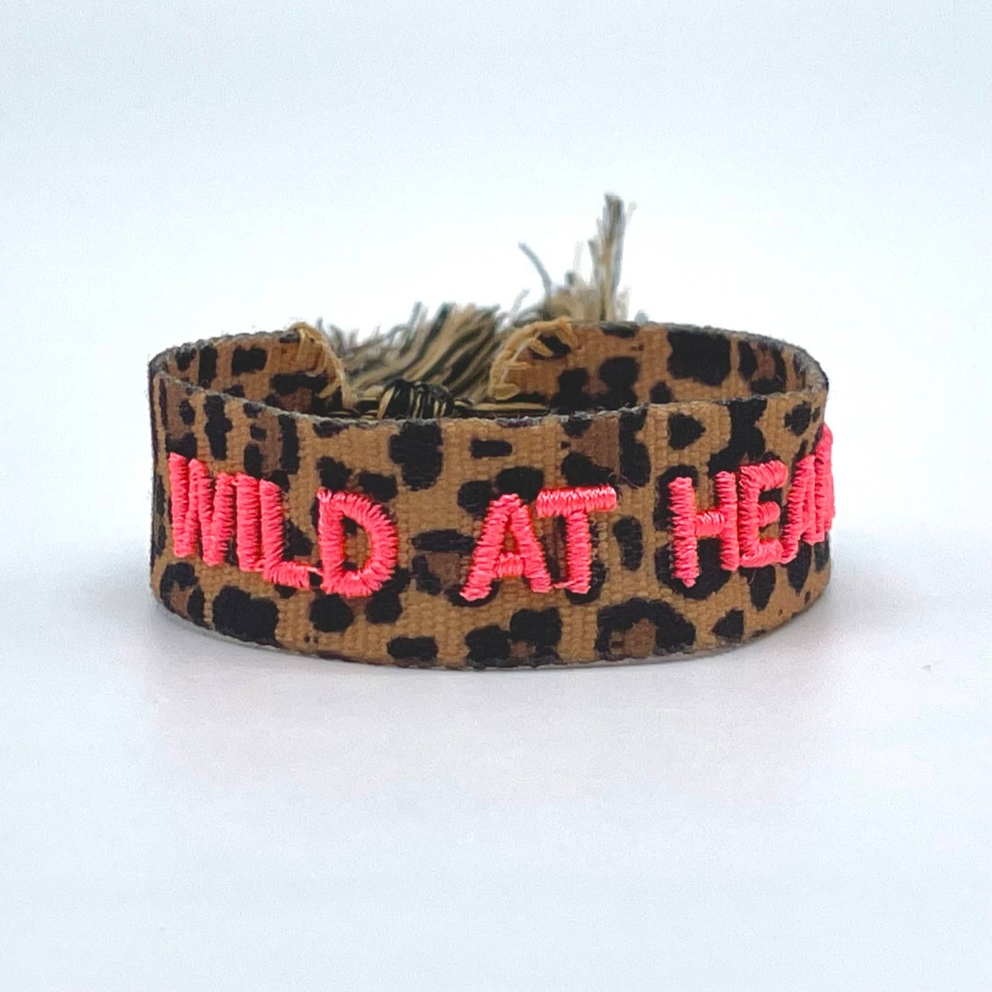 Parsley & Pepper - Wild at Heart armband panther/ neon roze