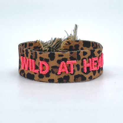 Parsley & Pepper - Wild at Heart Armband Panther/ Neonrosa