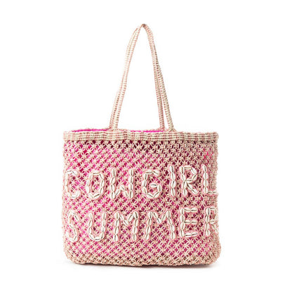 Myra bag - Cowgirl Summer Tote Bag roze