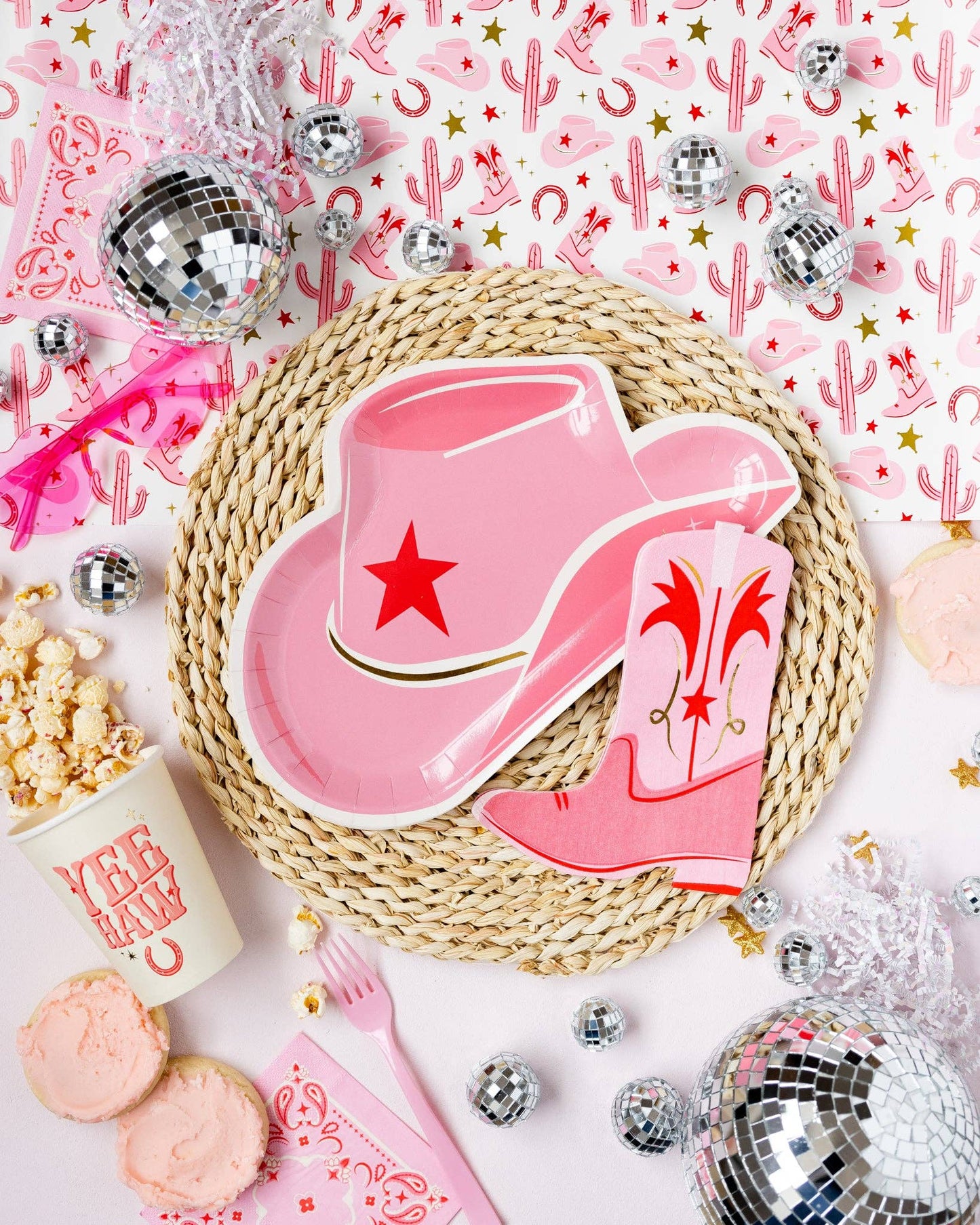 My Mind’s Eye - Hoedvormig papieren bord roze