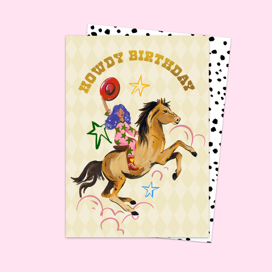 Eleanor Bowmer - Howdy Birthday card