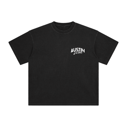 Tailspin - Austin Texas Rider zwart unisex shirt met paarse print