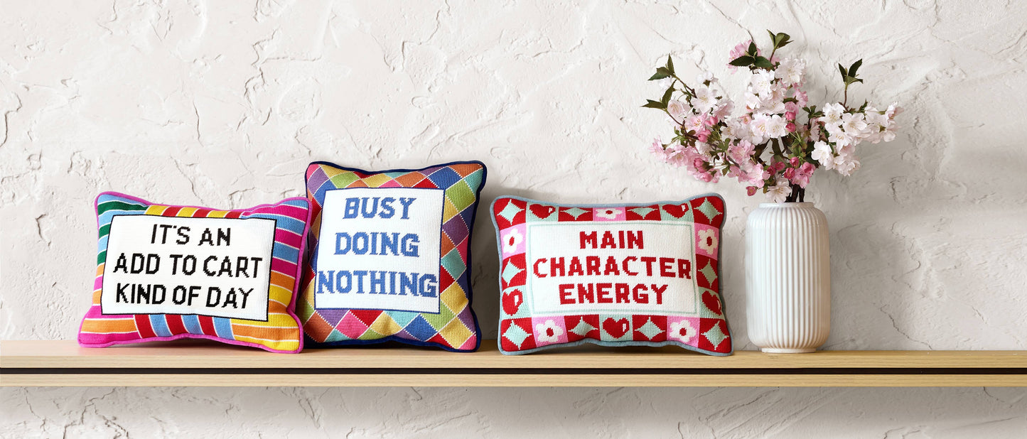 Peking Handicraft - Crocheted Cushion Main Character Energy