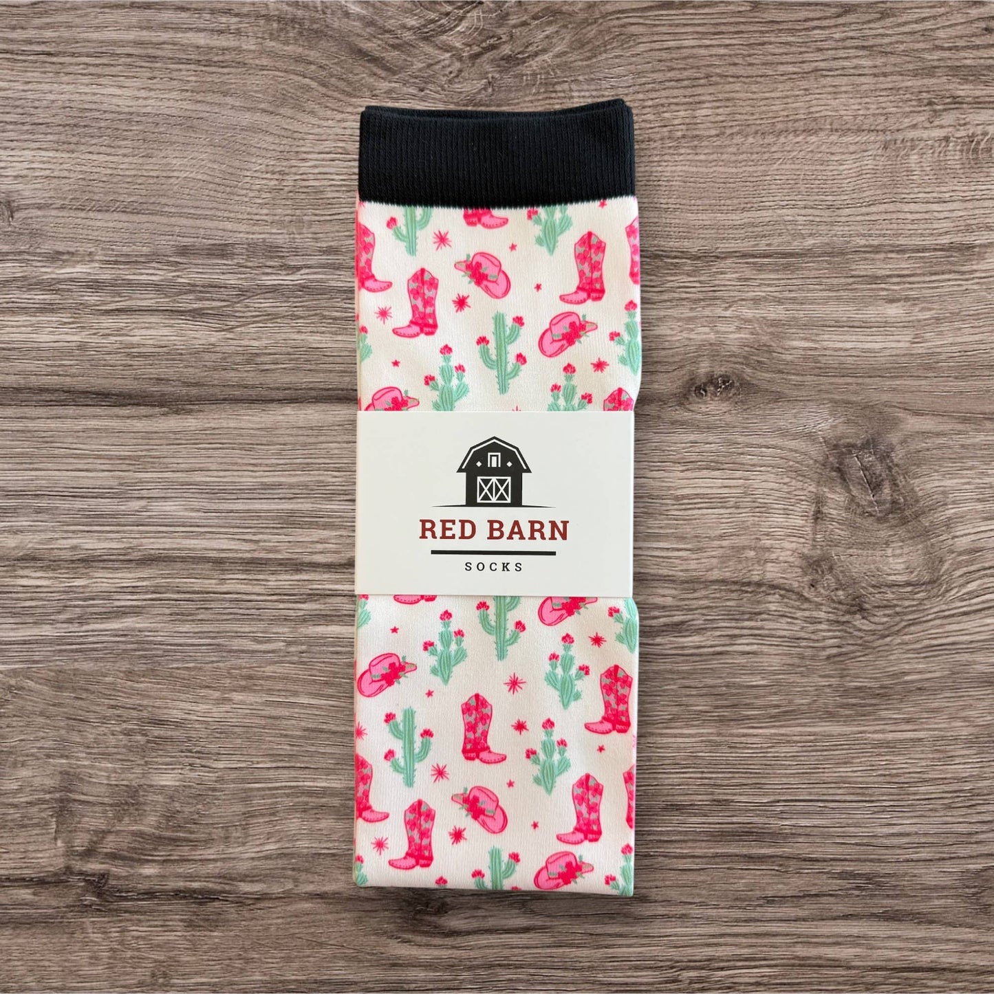 Red Barn - Laarzen sokken rijsokken Cactus Crush