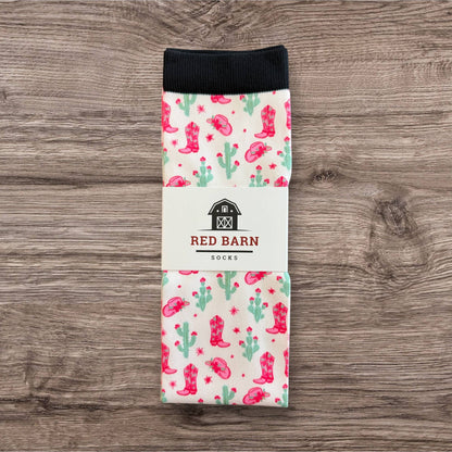 Red Barn - Stiefelsocken Reitsocken Cactus Crush