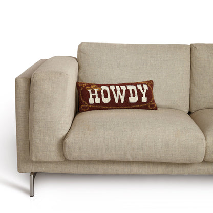 Peking Handicraft - Kissen gehäkelt Howdy mit Cowboyhut