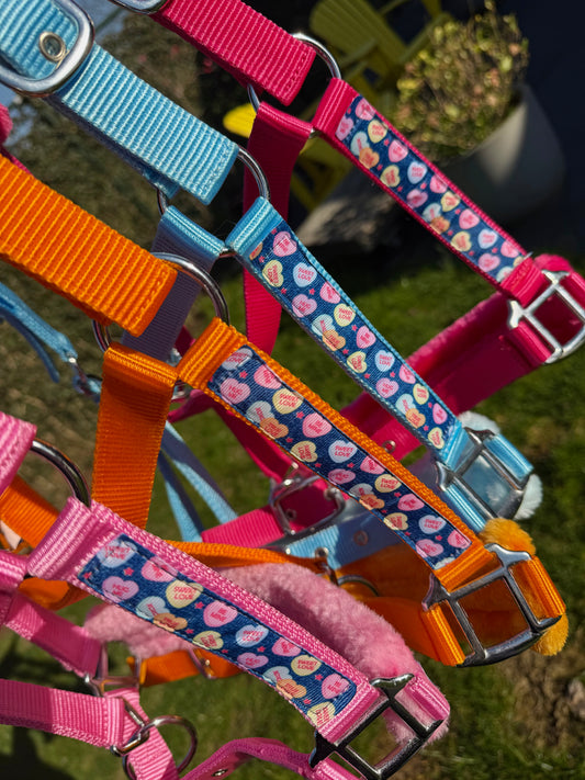 Happy Halsters x FMH - Sweetheart Exclusive Headcollar (furry) various colours