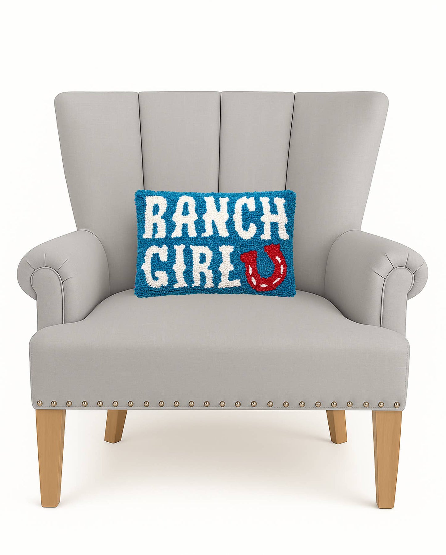 Peking Handicraft - Crocheted Ranch Girl Cushion