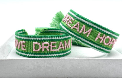 Parsley & Pepper - Love Dream Hope Armband Grün/Hellrosa