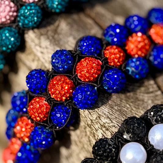 Wishbands by Jolien - Knotband "Dutch Pride" blauw/oranje
