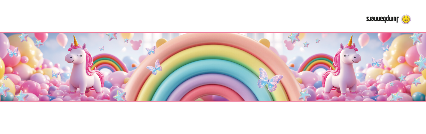 Jumpbanners - Hinderniszeil Bixie Unicorn Dreams